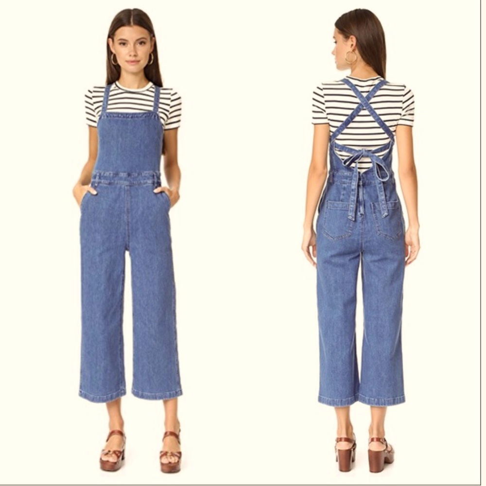Madewell Denim Tie-Back Jumpsuit